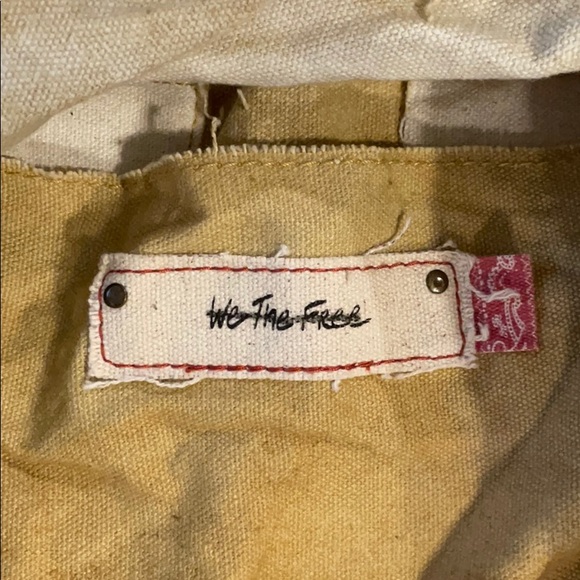 We the Free People Messenger Canvas Duffel Bag NEW - Picture 4 of 6